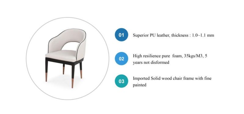 Zode Luxury Modern Design Boss and Metal Legs Dining Chair