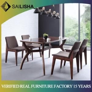 Dining Room Solid Wood Furniture Set Rectangle Dining Table and Chairs