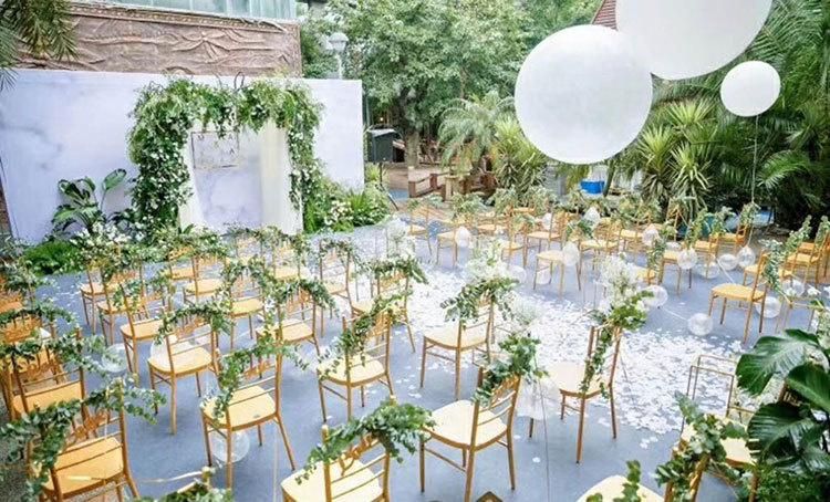 Gorgeous Manufacturer Tiffany Party Banquet Fixed Armless Wedding Chiavari Chair