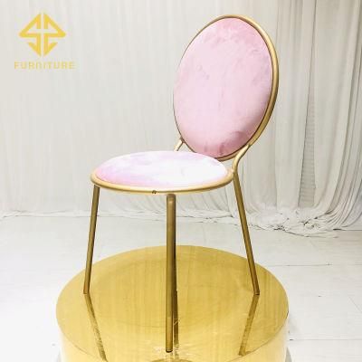 2020hot Supply Wedding Bride Chair with Pink Velvet