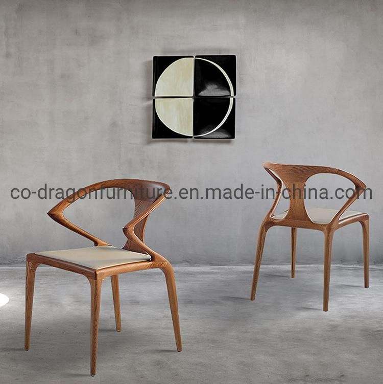 Modern Solid Wood Dining Chair with Arm for Home Furniture