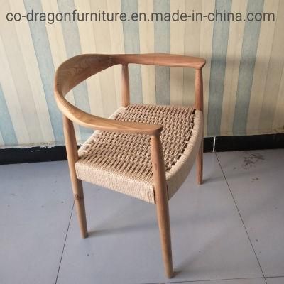 2021 New Design Dining Furniture Wooden Dining Chair with Rattan