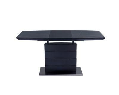 Modern Slate Black Dining Table