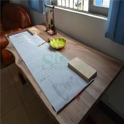 Black Walnut Solid Wood with Live Edge Used on Living Room Coffee Table