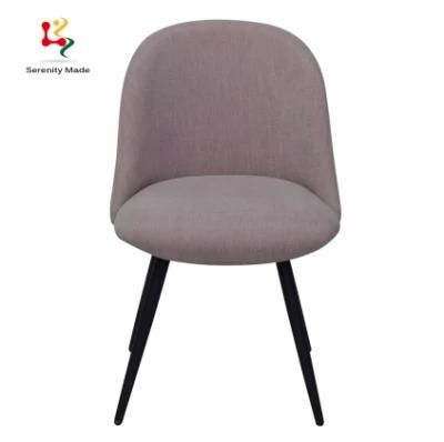 Guangdong Factory Simple Style Stable 3 Wooden Legs Fabric Upholstered Chair