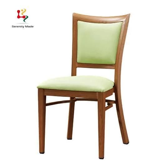 Simple Elegant Solid Wooden Frame with Velvet PU Leather Option Seat Dining Chair