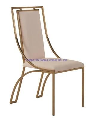 Popular Design Dining Chair Stainless Steel Leg