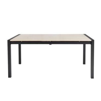 Factory Customized Metal Modern Dining Table with Melamine