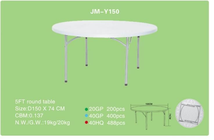 5FT Folding Round Table in Dinner Table