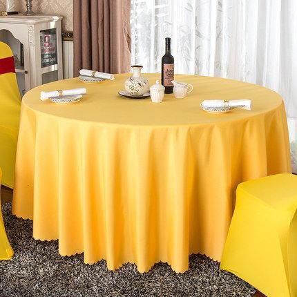 High Quality Polyester Tablecloth for PVC Plastic Round Table Cloth