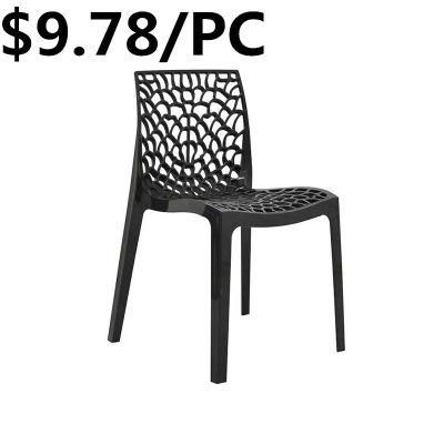 High Quality Home Hotel Stackable Hall Kitchen Durable Plastic Chair