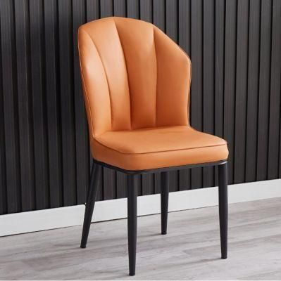 Luxury Designs PU Leather Upholstered Tufted Back Modern Dining Chairs