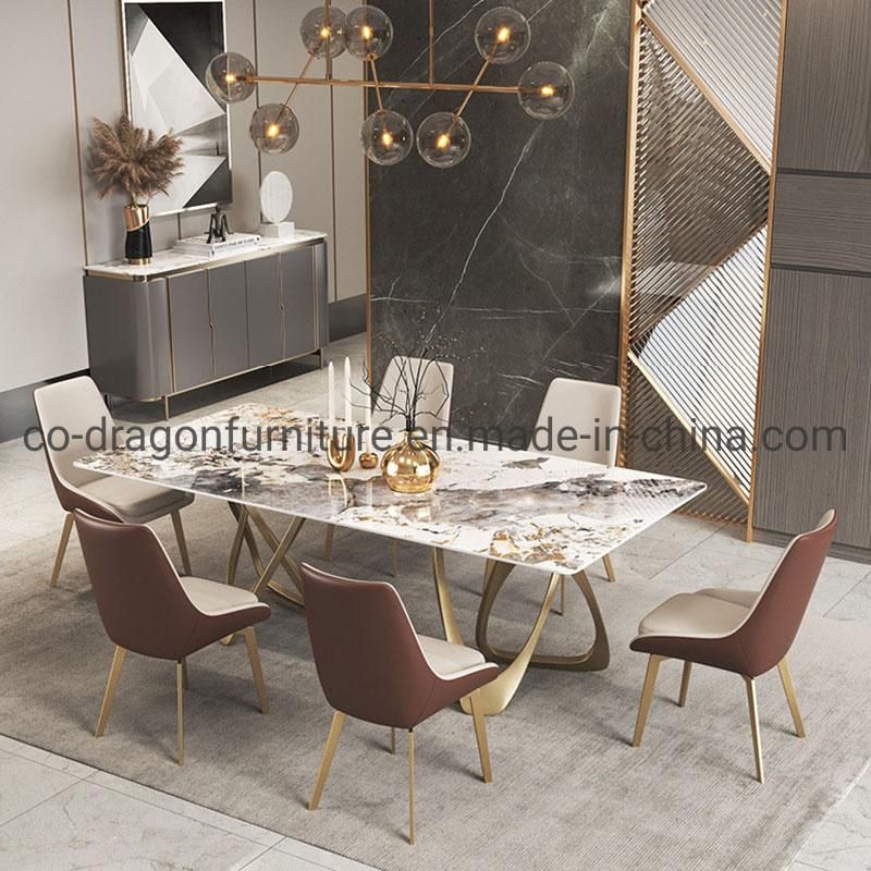 2022 New Design Dining Table with Marble for Dining Furniture