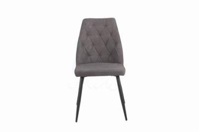 Velvet Fabric Upholstered Dining Chair