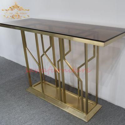 Household Modern Dinner Stainless Steel Marble Dining Table Wedding Party