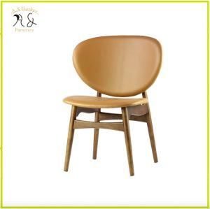 Modern Design Restaurant Leather Upholstery Chair Wooden