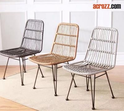 Outdoor Garden Patio Designer Furniture Metal Outdoor PE Rattan Chair
