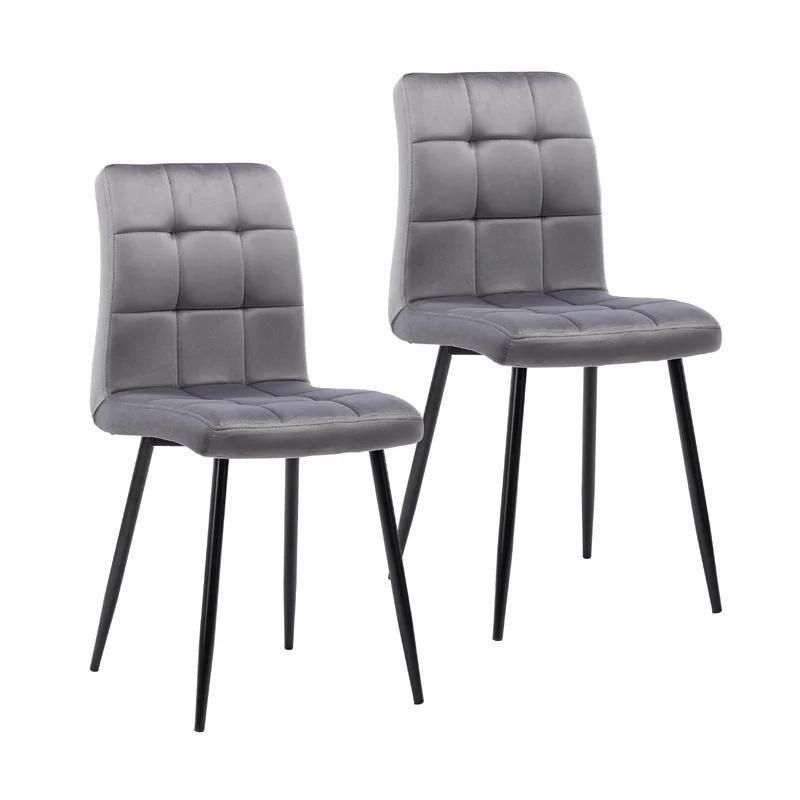 Latest Design Blue Velvet Lounge Chair Dining Chairs