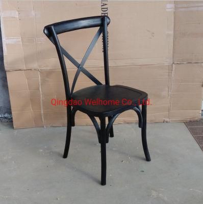 Matt Black Color Vintage Farm Chair for Wedding