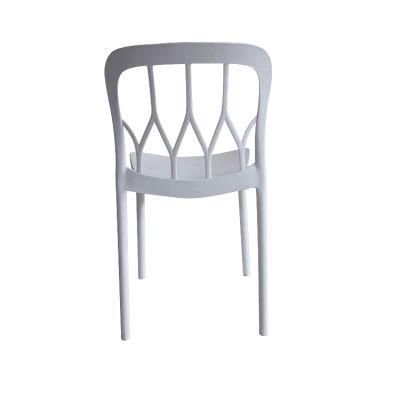 Comfortable Stackable Home Cafe Chairs Plastic Outside