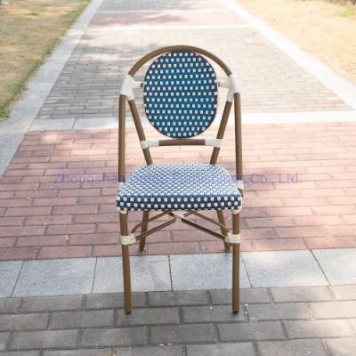 (SP-OC428) New Arrival Backrest Aluminum Frame with PE Rattan Outdoor Chair for Restaurant
