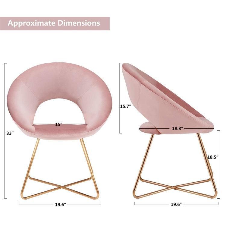 Modern Fashion Style Table Chairs High-Quality Fabric Dining Chair