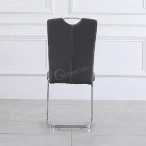 Modern High Quality Leather Upholstered Seat High Back Restaurant Outdoor Dining Chair