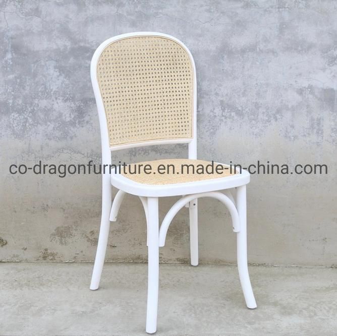 Wholesale Steel Banquet Chair with Rattan Wick for Dining Furniture