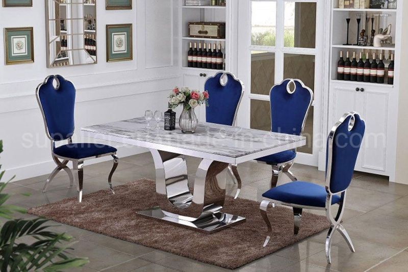 Family Expenses Dinner Furniture Rectangular Dining Table with 6 Chairs