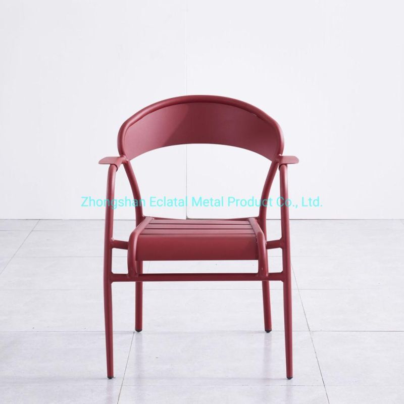 Wholesale 62X57X82cm Metal Dining Room Arm Chairs Restaurant Chairs