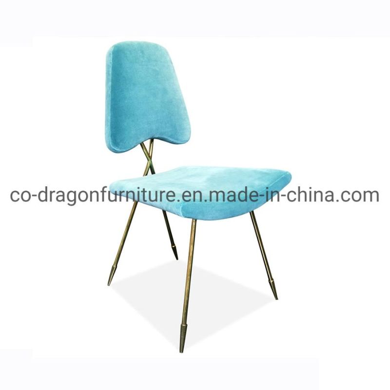 Fashion Italian Stainless Steel Velvet Dining Chair for Wedding Furniture