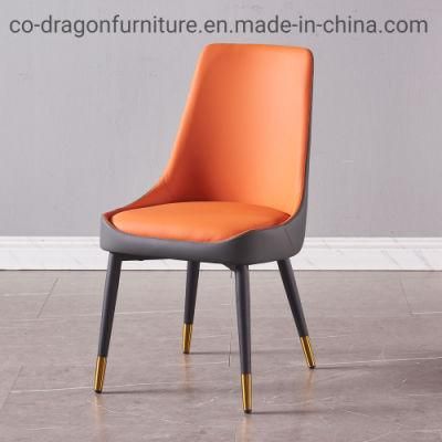 Modern Wholesale Market Dining Furniture Metal Dining Chair with Leather