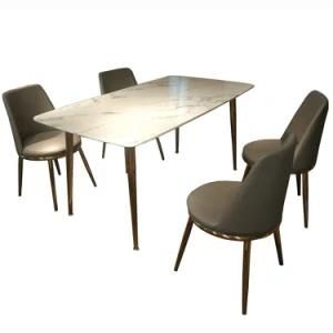 Modern Light Luxury Dinner Table with Marble Cover (K102)