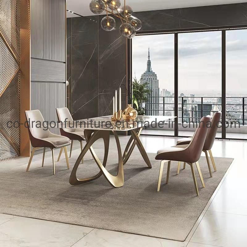 2022 New Design Dining Table with Marble for Dining Furniture