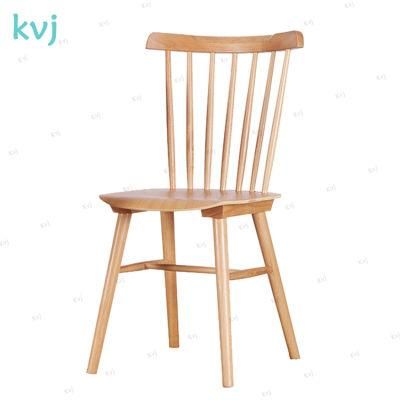 Kvj-7018 Solid Oak Windsor Dining Chairs Kd Garden Wood Chair