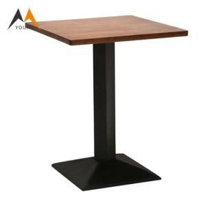 Chinese Supplier Modern Metal Restaurant Table and Chair Set