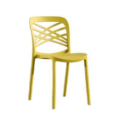 Cheap Fashion Plastic Recyclable Material Anti Wrinkle Fabric Anti-Slide PP Dining Chair