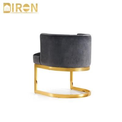 High Quality Stainless Steel Velvet Dining Restaurant Chair