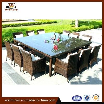 Well Furnir Rattan Garden Furniture Outdoor Dining Sofa Set (WF-208)