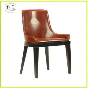 Restaurant Chair Wooden Backrest Upholstered Chair Living Room Dining Chair