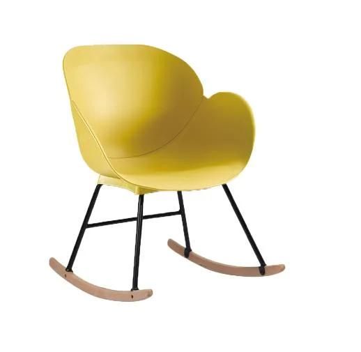 Plastic Rocking Chair New Design Skin-Friendly Modern Leisure Chair for Home Furniture