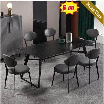 Simple Fast Move Hot Selling Nordic Wooden Table Set Dining Room Table with Chair