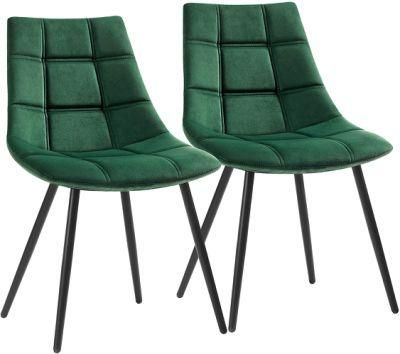 Modern Dark Green Flannel Chairs