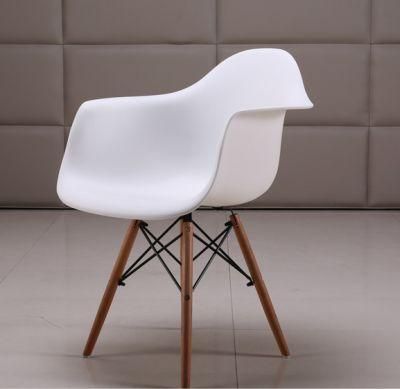 Modern Style Plastic Backrest with Armrest Dining Chair