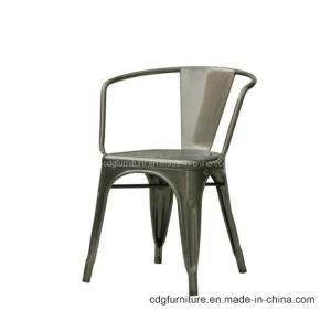 618m-St Replica Tolix Chair in Gunmetal Color
