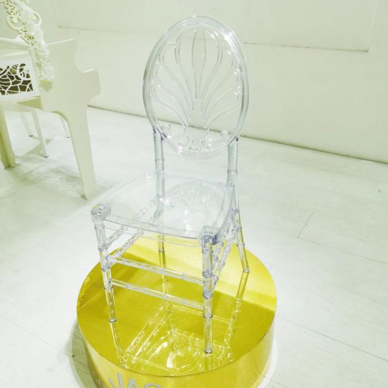 Sawa Wholesale Wedding Party Event Clear Crystal Plastic Resin Acrylic Tiffany Chiavari Chair