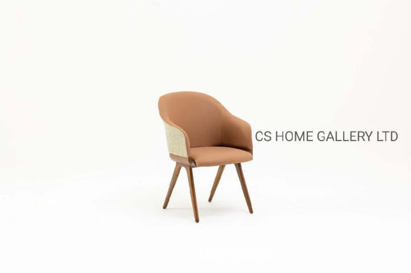 Home Furniture Nordic PVC Fabric Modern Luxury Dining Chairs for Living Room Furniture