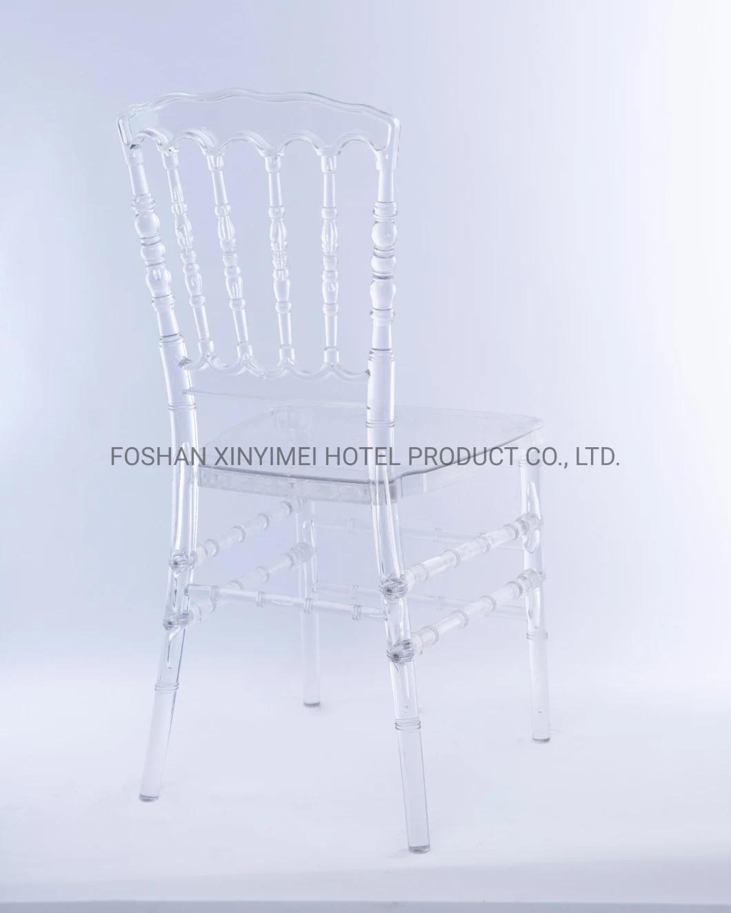High Quality Resin Chiavari Napoleon Chair for Wedding Receptions Rental