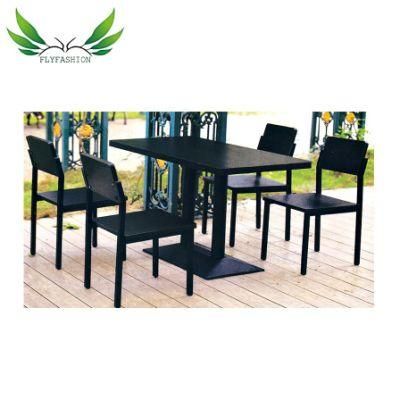 Simple Wooden Dining Table and Chair Set Restaurant Set