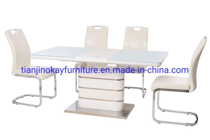 Wholesale Cheap Modern Simple Design 6 Seater Wooden Extendable Dining Tables